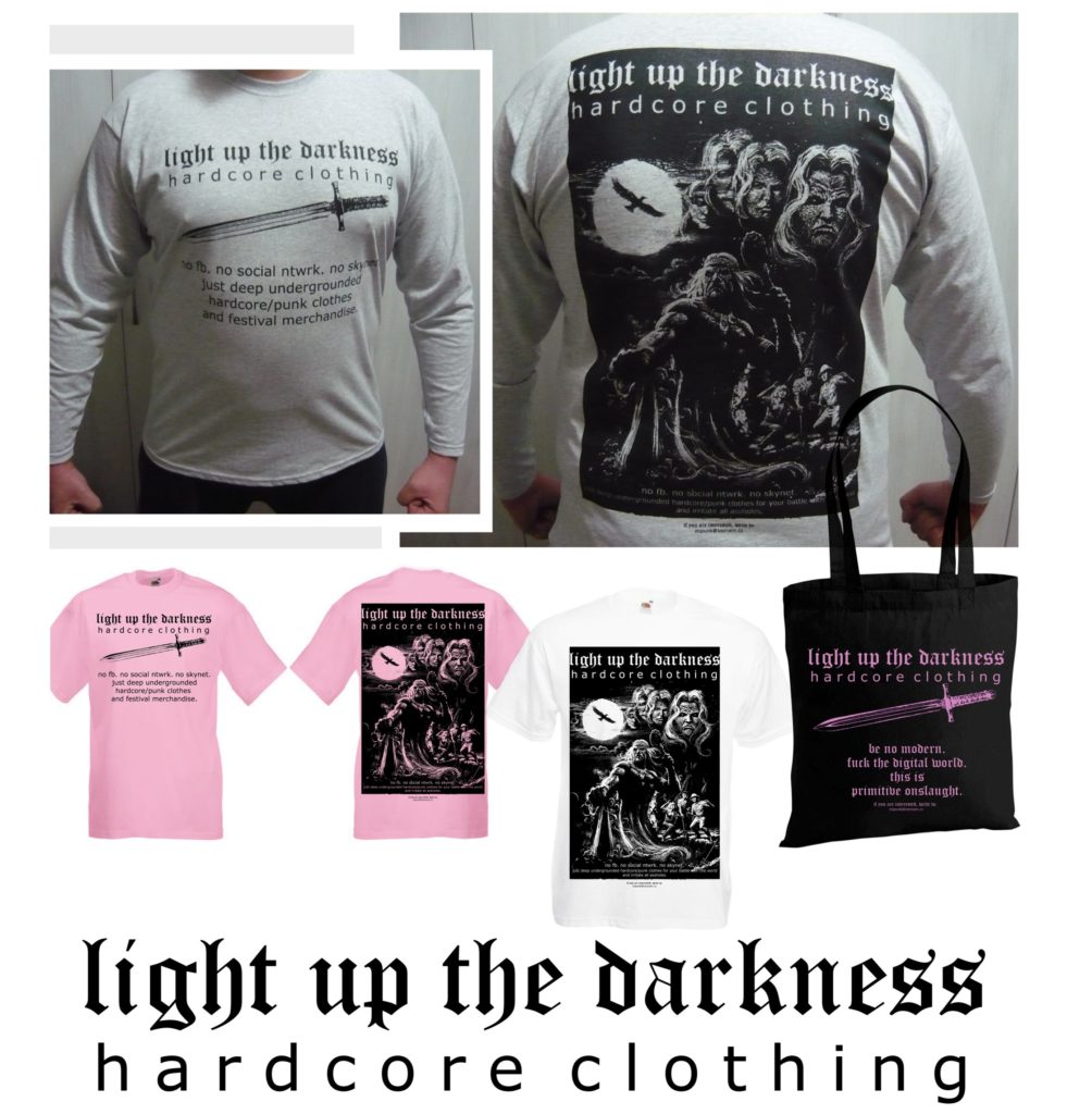 LIGHT UP THE DARKNESS hardcore clothing
